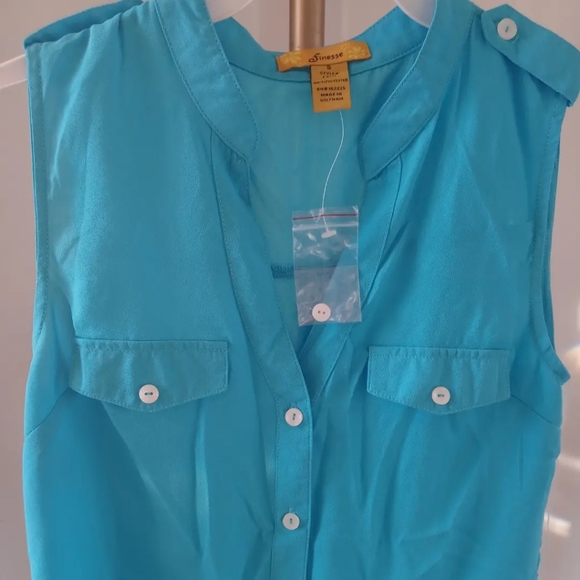 Blue Women's Blouse Top - Picture 2 of 3